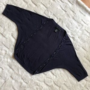 White House Black market Navy women’s top size S